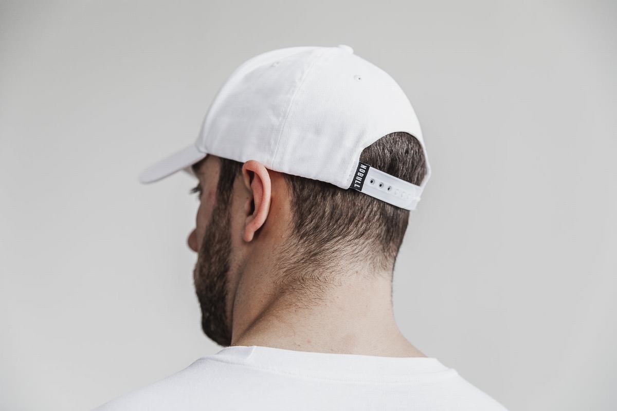 Nobull Horns Classic Men's Hats White | Australia (PA5124)